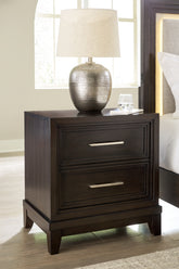 Diamond Furniture - Ashley Furniture - Neymorton Nightstand - Two Drawer Night Stand - B618-92